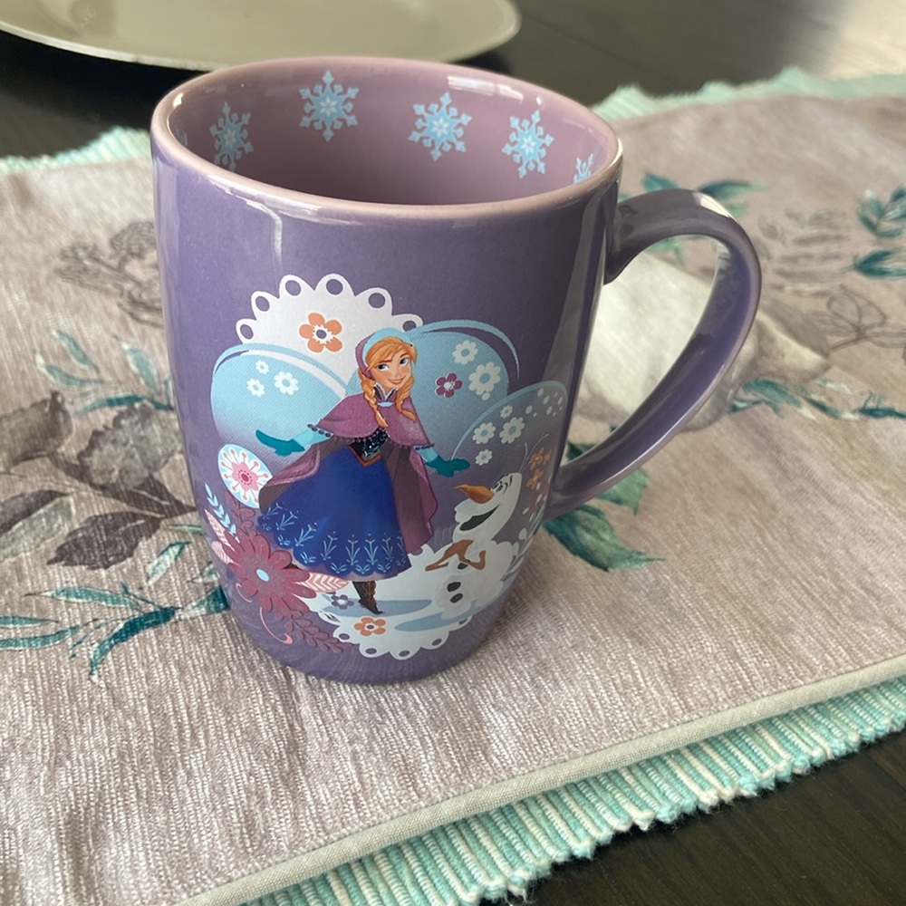 Disney Frozen Movie Princess Anna & Ola Snowman Coffee Tea Mug